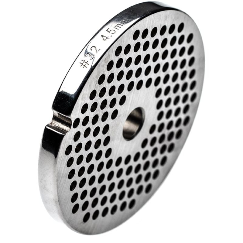 foto del prodotto vhbw piastra forata 32 compatibile con porkert tritacarne diametro fori 4,5mm, foro centrale 13,4mm, acciaio inox