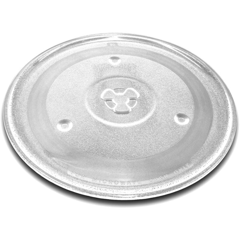foto del prodotto vhbw piatto compatibile con alaska mwd 4823gc forni a microonde piatto girevole con attacco a y, 27 cm, vetro trasparente