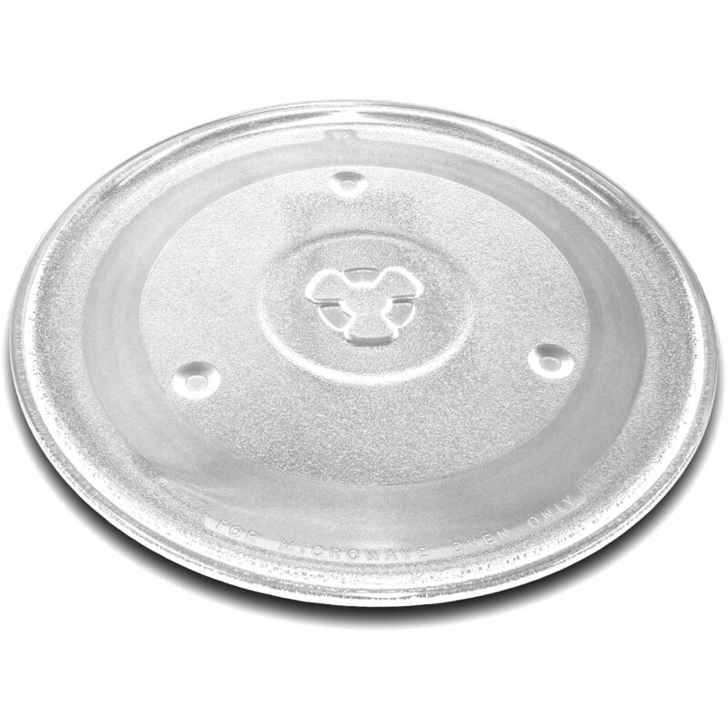 foto del prodotto vhbw piatto universale per diversi forni a microonde ad es. compatibile con bosch, siemens, bauknecht piatto girevole, 27 cm, vetro trasparente