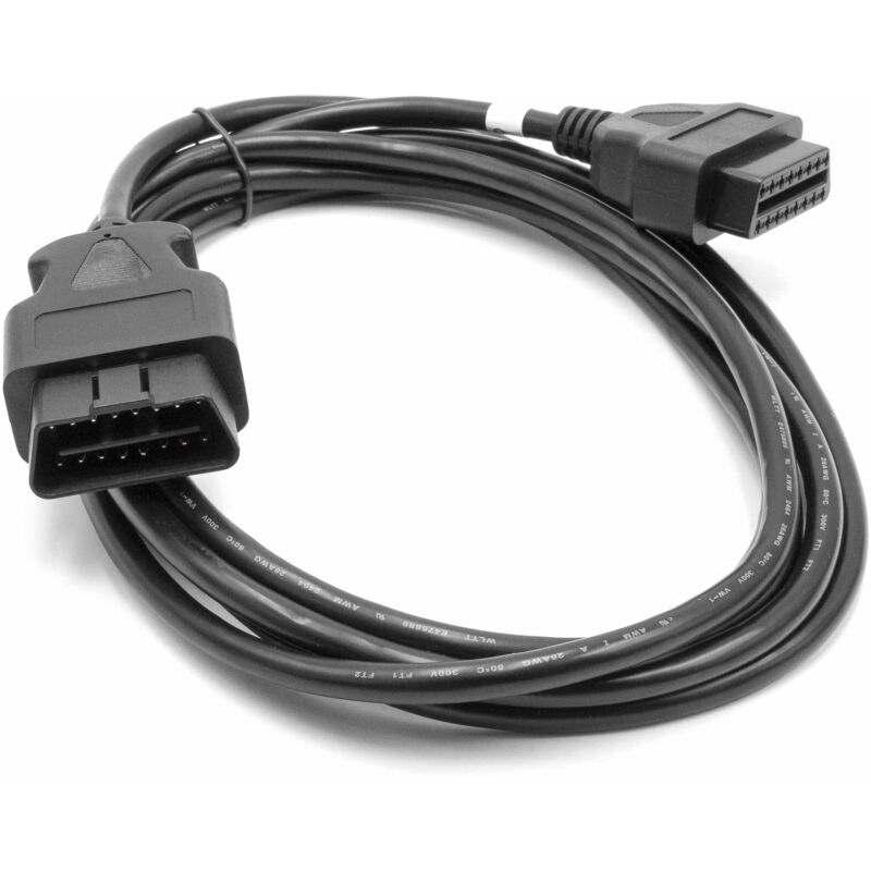 foto del prodotto vhbw prolunga obd2 on board diagnostics da femmina 16 pin a maschio 16 pin compatibile con veicolo, dispositivo 300cm