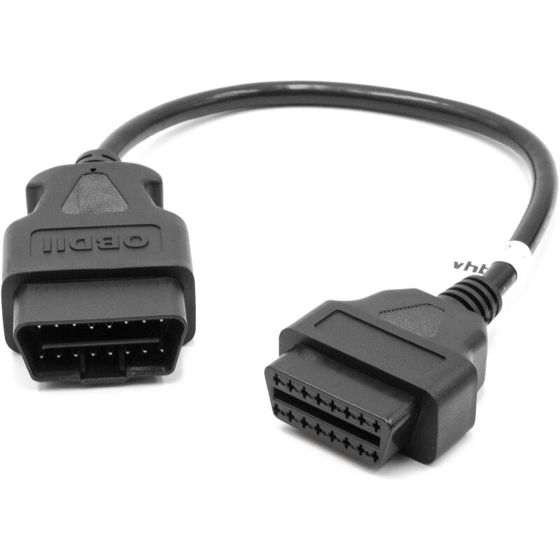 foto del prodotto vhbw prolunga obd2 on board diagnostics da femmina 16 pin a maschio 16 pin compatibile con veicolo, dispositivo 30cm