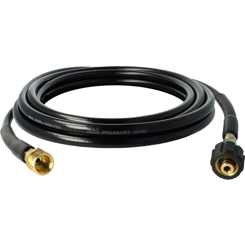 foto del prodotto vhbw prolunga tubo flessibile da 5 m compatibile con k rcher hobby fino all anno di prod. 2013 idropulitrice con attacco filettato m22 x 1,5, nero