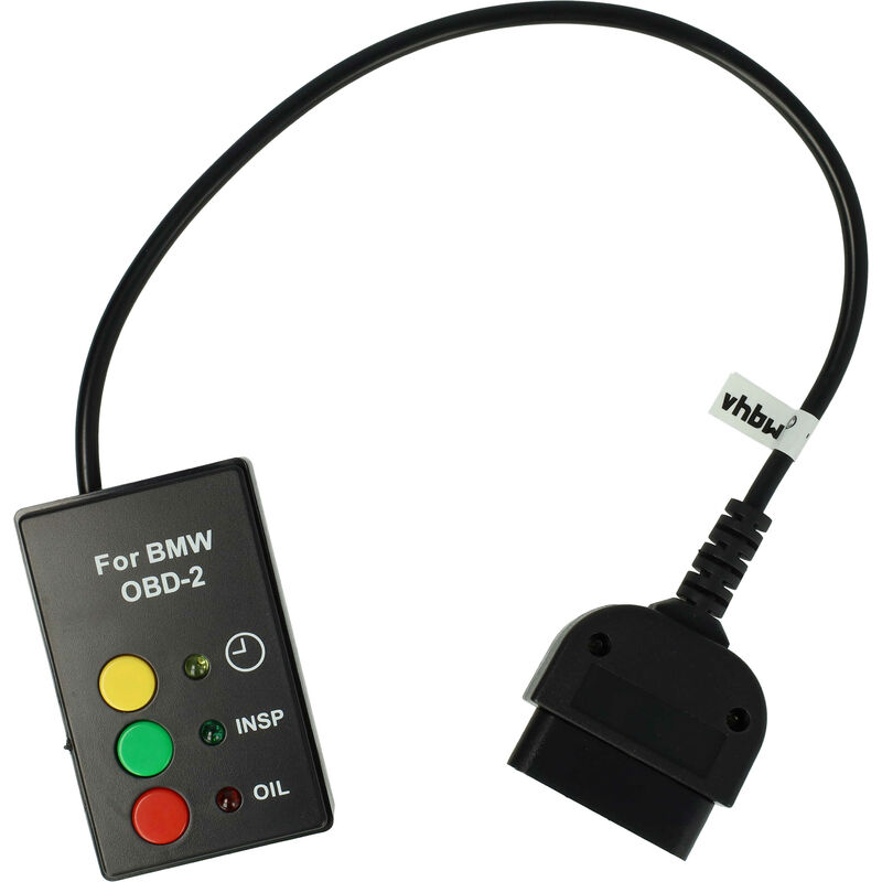 foto del prodotto vhbw ripristinatore servizio obd2 compatibile con bmw dall anno di prod. 2001 senza can bus i drive z8 reset manutenzione ispezione olio, nero
