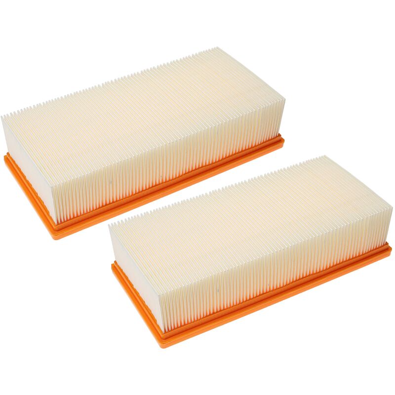 immagine 0 del prodotto vhbw set 2x filtro a pieghe piatte compatibile con k rcher ivc 60 30 ap aspiratore industriale, aspirapolvere umido secco elemento filtrante