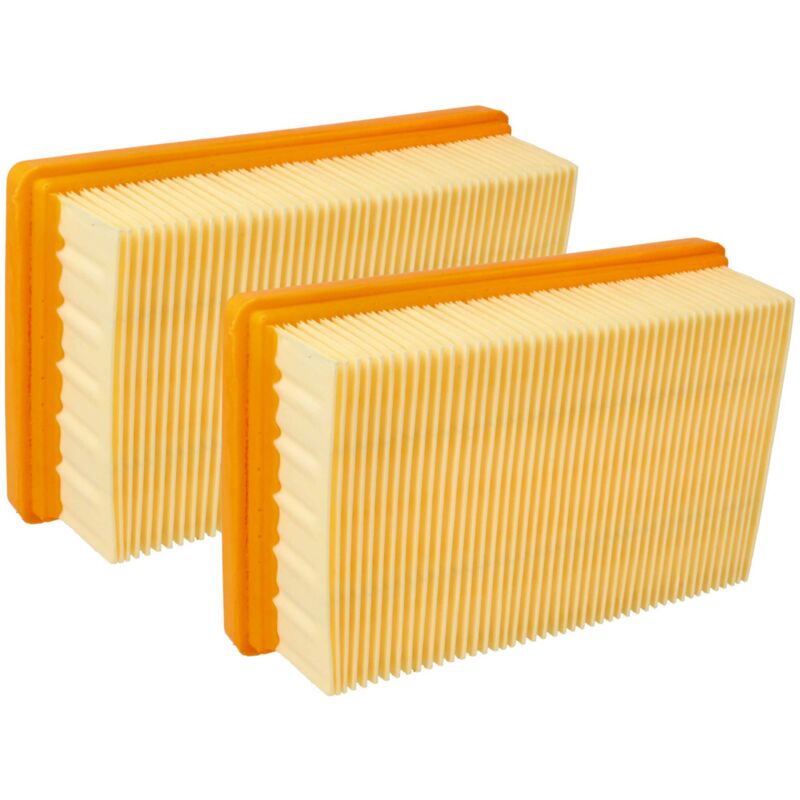 foto del prodotto vhbw set 2x filtro a pieghe piatte compatibile con k rcher wd 6 p s v 30 6 22 t aspirapolvere elemento filtrante