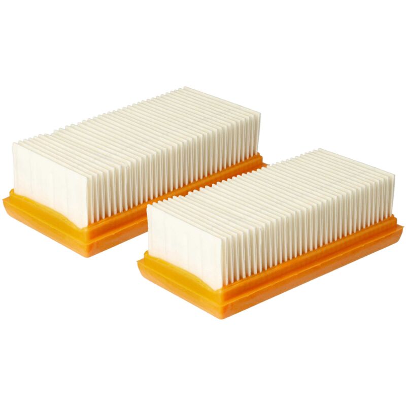 foto del prodotto vhbw set 2x filtro a pieghe piatte compatibile con mirka 1242 m afc, 1230 m afc aspirapolvere filtro aria raffreddamento motore