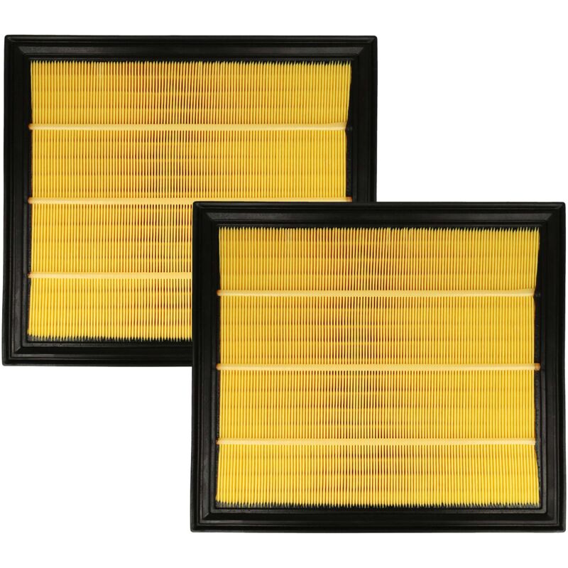 foto del prodotto vhbw set 2x filtro a pieghe piatte compatibile con nilfisk alto wap sq850 11 aspirapolvere elemento filtrante