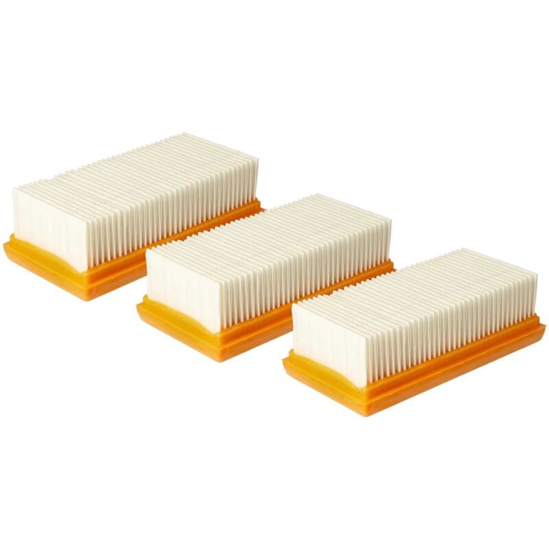 immagine 0 del prodotto vhbw set 3x filtro a pieghe piatte sostituisce makita w107418352 per aspirapolvere filtro aria raffreddamento motore