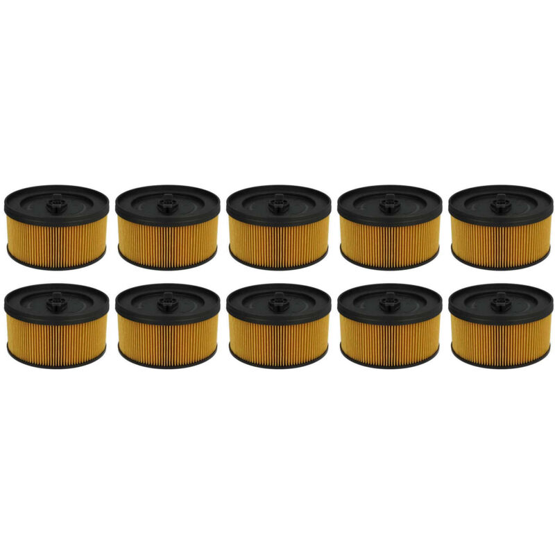 foto del prodotto vhbw set da 10x filtro a pieghe piatte compatibile con k rcher wd 4, wd 4.200, wd 4.250, wd 4.290 aspiratore umido secco cartuccia filtrante