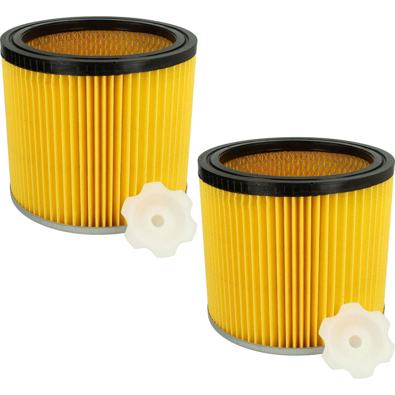 foto del prodotto vhbw set da 2x filtro a pieghe piatte compatibile con bosch gas 12 30 f professional, pas 1000, pas 11 25, bosch pas 11 25 f, pas 12 50 f