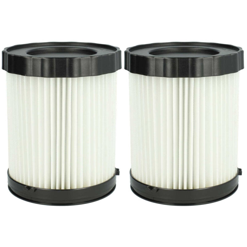 foto del prodotto vhbw set da 2x filtro a pieghe piatte compatibile con bosch gas 18v 10 l aspiratore umido secco cartuccia filtrante, carta plastica, bianco