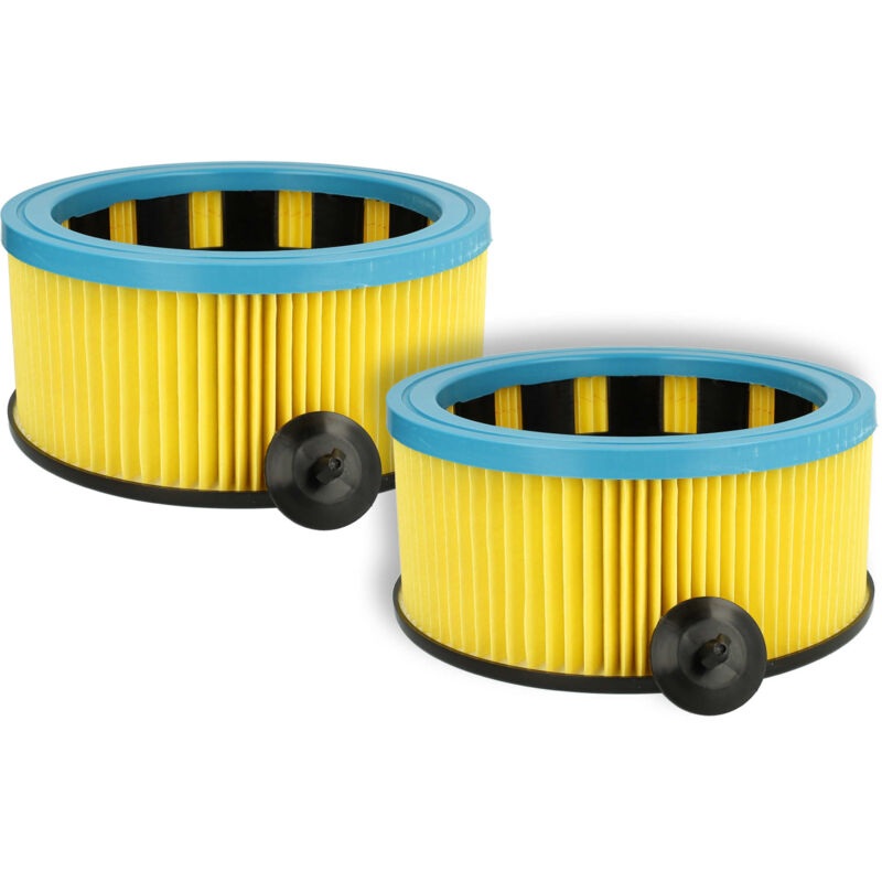 foto del prodotto vhbw set da 2x filtro a pieghe piatte compatibile con eibenstock ss1200, ss140 aspiratore umido secco cartuccia filtrante