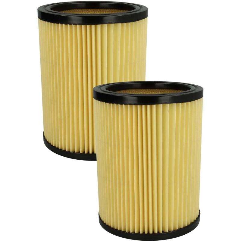 foto del prodotto vhbw set da 2x filtro a pieghe piatte compatibile con hikoki hitachi wde 3600, 1200, 1200m aspirapolvere cartuccia filtrante