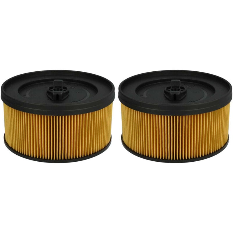foto del prodotto vhbw set da 2x filtro a pieghe piatte compatibile con k rcher wd 5.500m, wd 5.600mp, wd 5.800 ecoogic aspiratore umido secco cartuccia filtrante