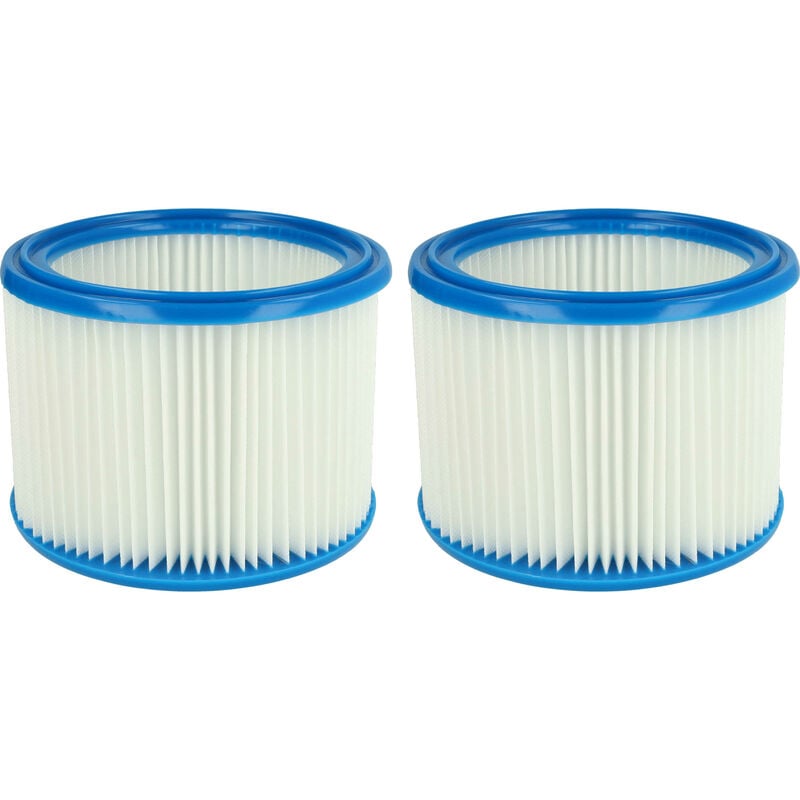 foto del prodotto vhbw set da 2x filtro a pieghe piatte compatibile con nilfisk alto wap multi 20, 30 aspiratore umido secco cartuccia filtrante