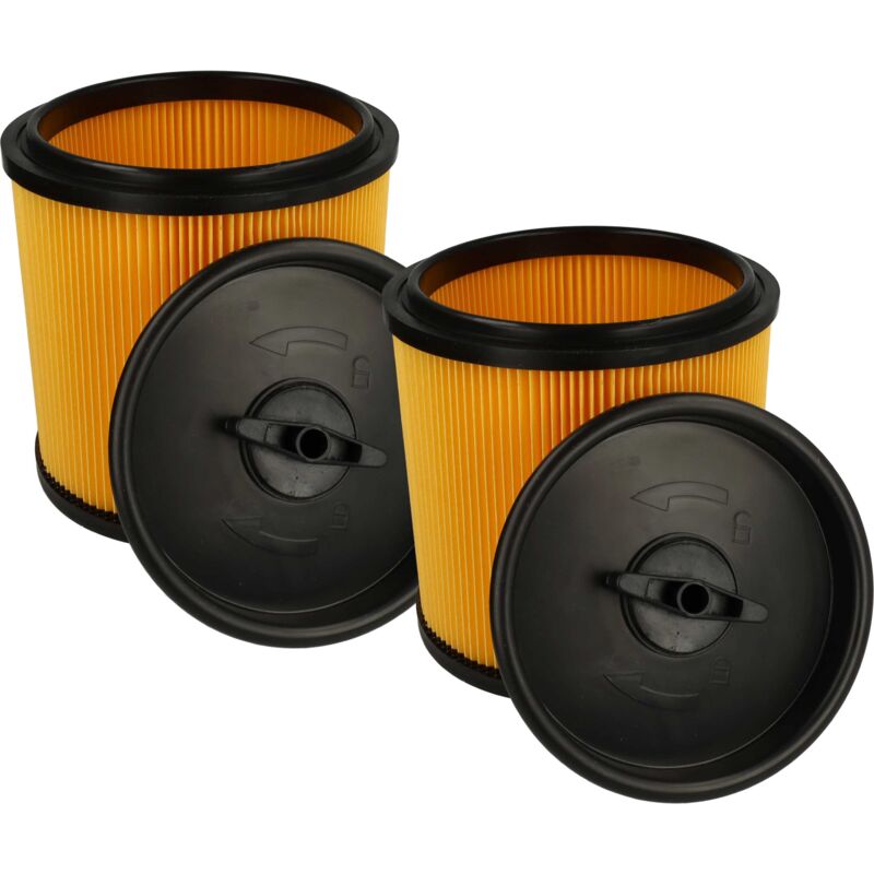 foto del prodotto vhbw set da 2x filtro a pieghe piatte compatibile con parkside lidl pnts 1300 c3, 1300 b2, 1300 a1 aspirapolvere cartuccia filtrante