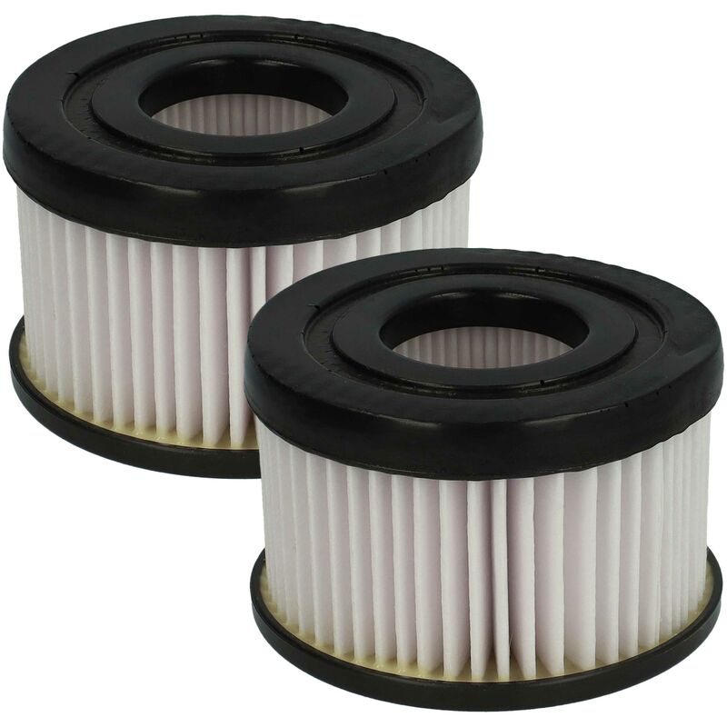 foto del prodotto vhbw set da 2x filtro a pieghe piatte compatibile con rowenta air force flex 760 rh9572, rh9571 aspirapolvere cartuccia filtrante, plastica 