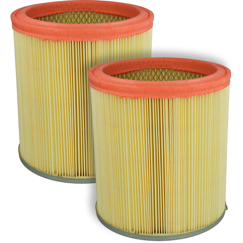 foto del prodotto vhbw set da 2x filtro a pieghe piatte compatibile con rowenta ru 630 cz 1 cz aspirapolvere cartuccia filtrante, plastica carta filtrante