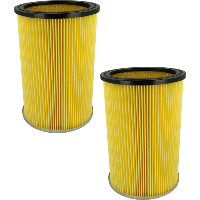 foto del prodotto vhbw set da 2x filtro a pieghe piatte compatibile con thomas inox 1560 sf, 1460 sf, 1445 sfe, 1545 sfe aspiratore umido secco cartuccia filtrante
