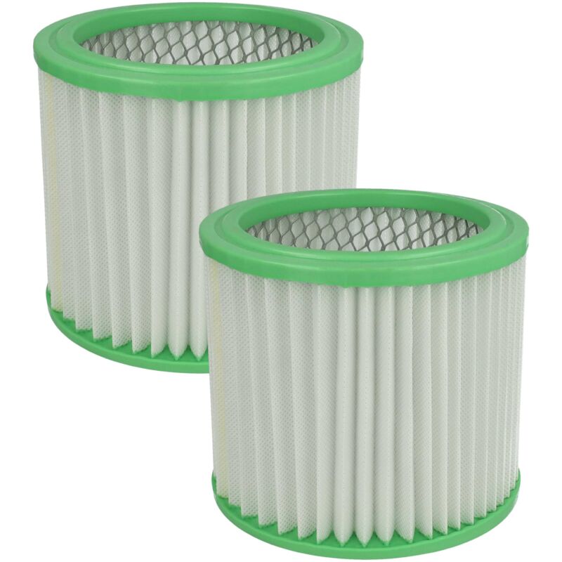 foto del prodotto vhbw set da 2x filtro a pieghe piatte sostituisce einhell 235163001013 per aspirapolvere cartuccia filtrante, plastica carta