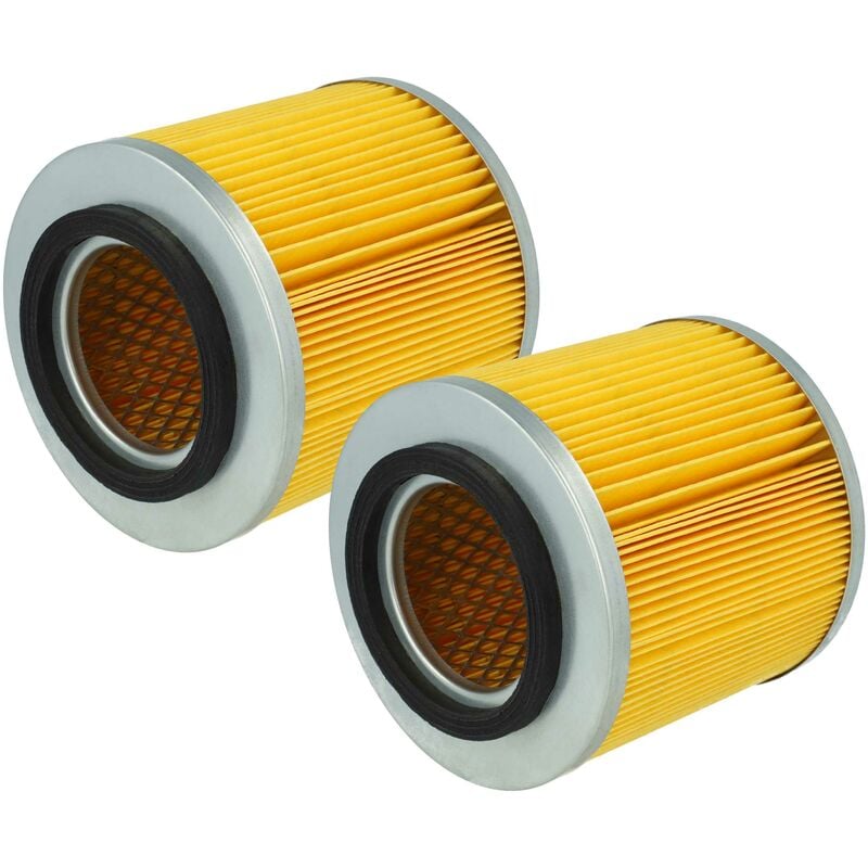 foto del prodotto vhbw set da 2x filtro a pieghe piatte sostituisce k rcher 6.414 808.0 per aspirapolvere cartuccia filtrante