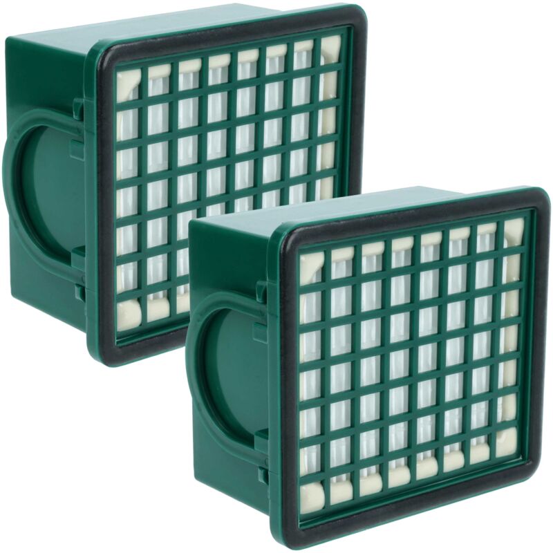 foto del prodotto vhbw set da 2x filtro compatibile con vorwerk folletto vk130, vk131, vk131 sc, 130, 131, 131 sc aspirapolvere filtro hepa anallergico