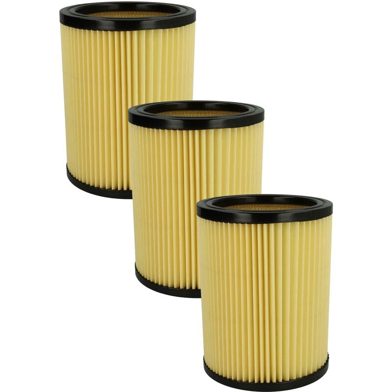 foto del prodotto vhbw set da 3x filtro a pieghe piatte compatibile con hikoki hitachi wde 3600, 1200, 1200m aspirapolvere cartuccia filtrante