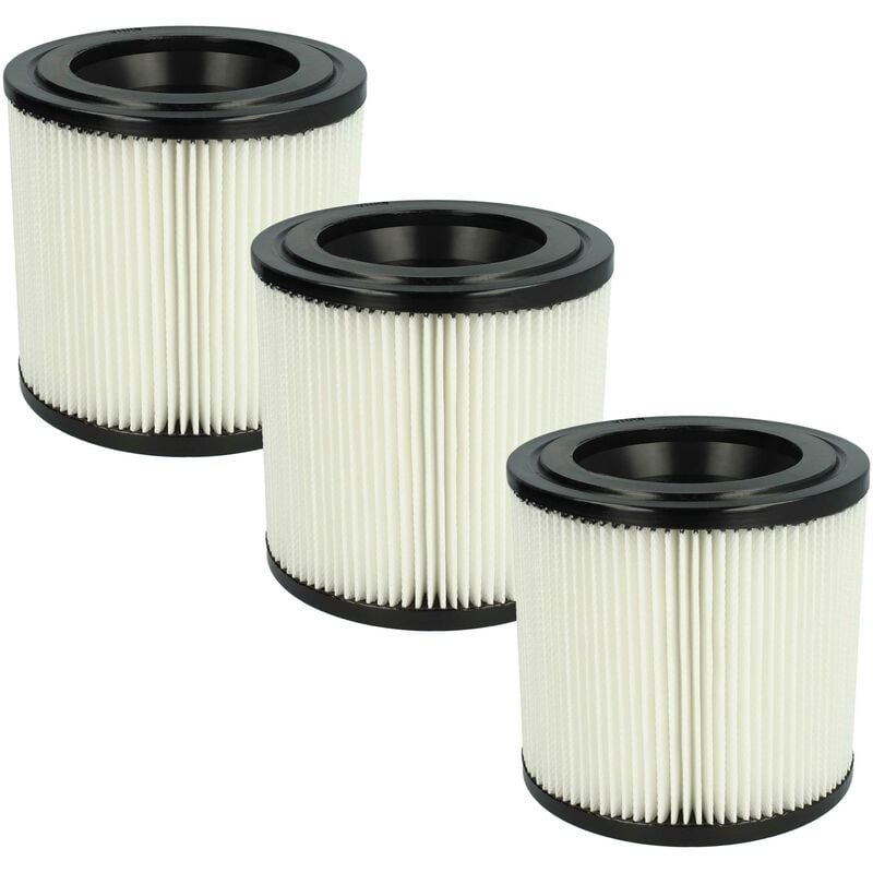 foto del prodotto vhbw set da 3x filtro a pieghe piatte compatibile con k rcher nt 22 1 ap bp l pack, nt 22 1 ap, nt 22 1 ap l aspirapolvere cartuccia filtrante