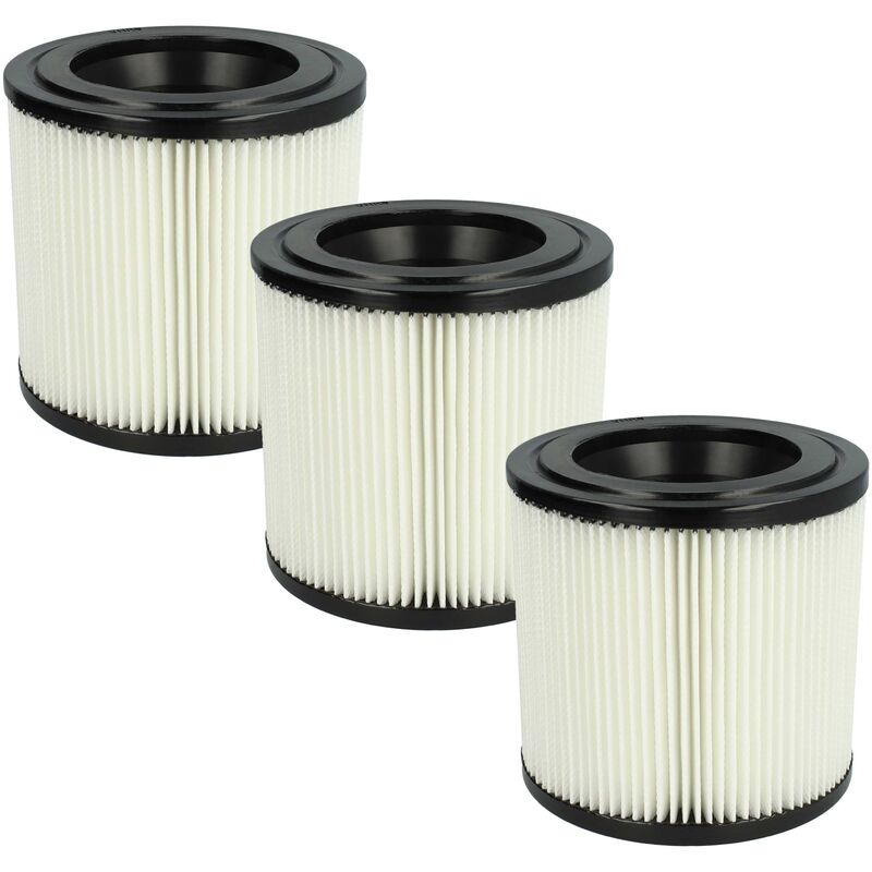 foto del prodotto vhbw set da 3x filtro a pieghe piatte compatibile con k rcher nt 22 1 ap te, nt 22 1 ap te l aspirapolvere cartuccia filtrante