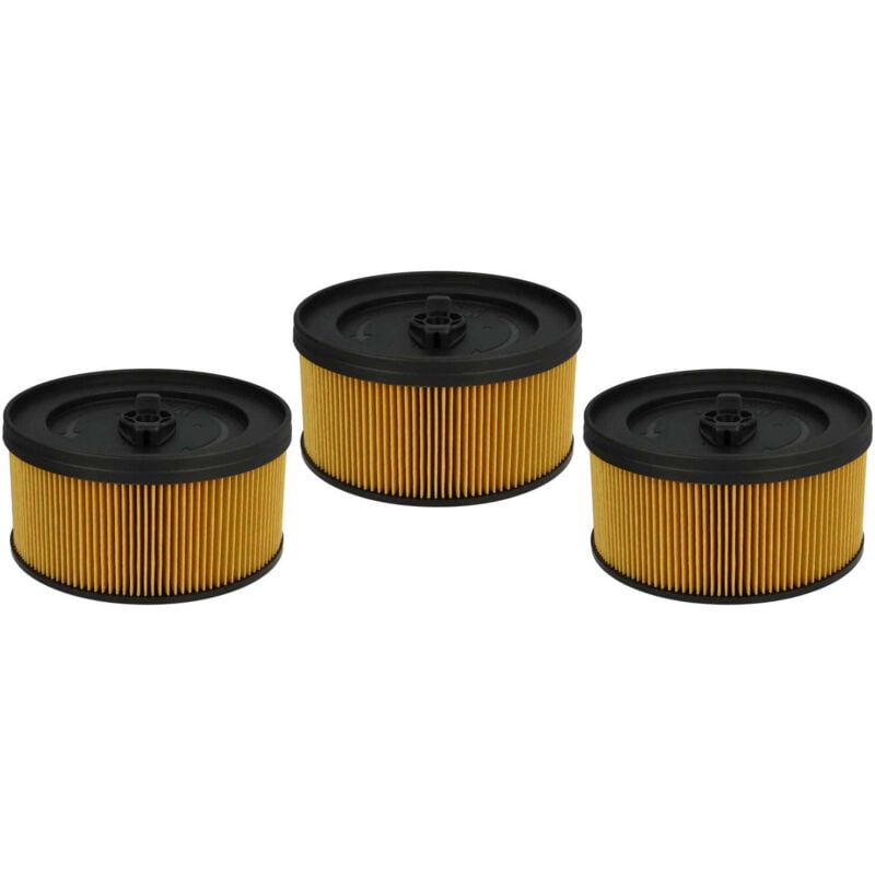 foto del prodotto vhbw set da 3x filtro a pieghe piatte compatibile con k rcher wd 5.300m, wd 5.400, wd 5.450, wd 5.470 aspiratore umido secco cartuccia filtrante