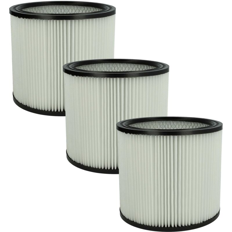 foto del prodotto vhbw set da 3x filtro a pieghe piatte compatibile con shopvac ultra 45 si, 30 s, 25 s aspirapolvere cartuccia filtrante