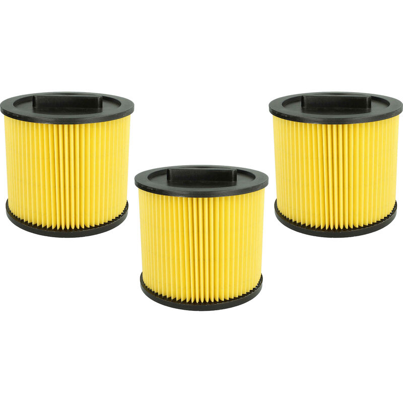 foto del prodotto vhbw set da 3x filtro a pieghe piatte compatibile con thomas inox 1520 plus, 1220, 1530, 20 professional, 30 professional aspirapolvere cartuccia