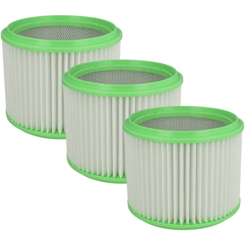foto del prodotto vhbw set da 3x filtro a pieghe piatte sostituisce makita 413525 per aspirapolvere cartuccia filtrante