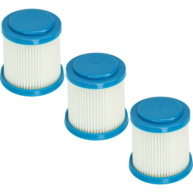 foto del prodotto vhbw set da 3x filtro compatibile con black decker fej520jf, fej520jfs, svj520b, svj520bfs, svj520bfsp aspirapolvere filtro hepa anallergico