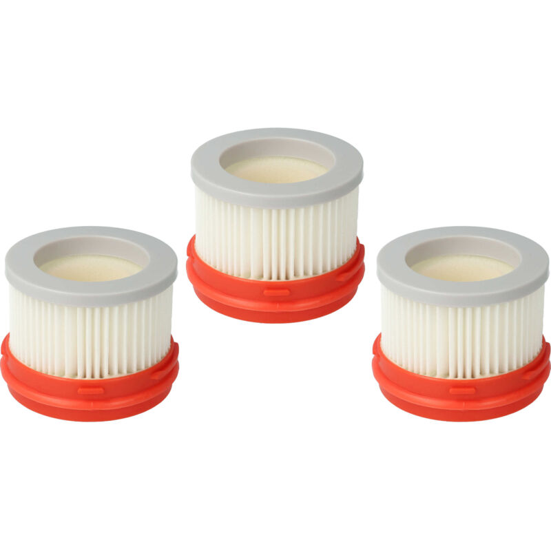 foto del prodotto vhbw set da 3x filtro compatibile con dreame v10, v9, v9b, v9p, v11, xr aspirapolvere a batteria filtro principale con filtro interno