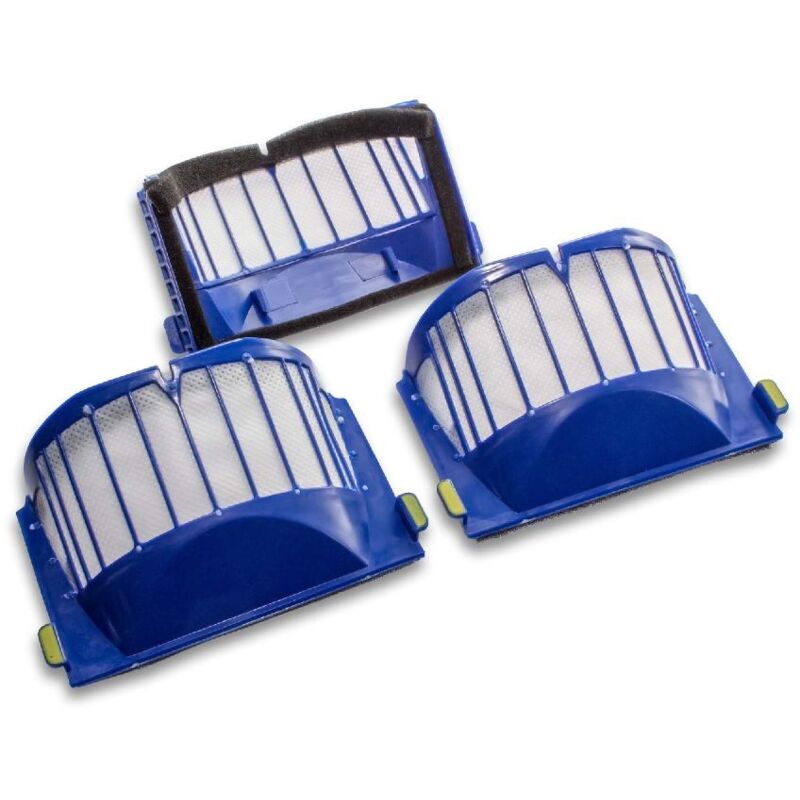 foto del prodotto vhbw set da 3x filtro compatibile con irobot roomba 610, 640, 670, 680 aspirapolvere filtro hepa anallergico