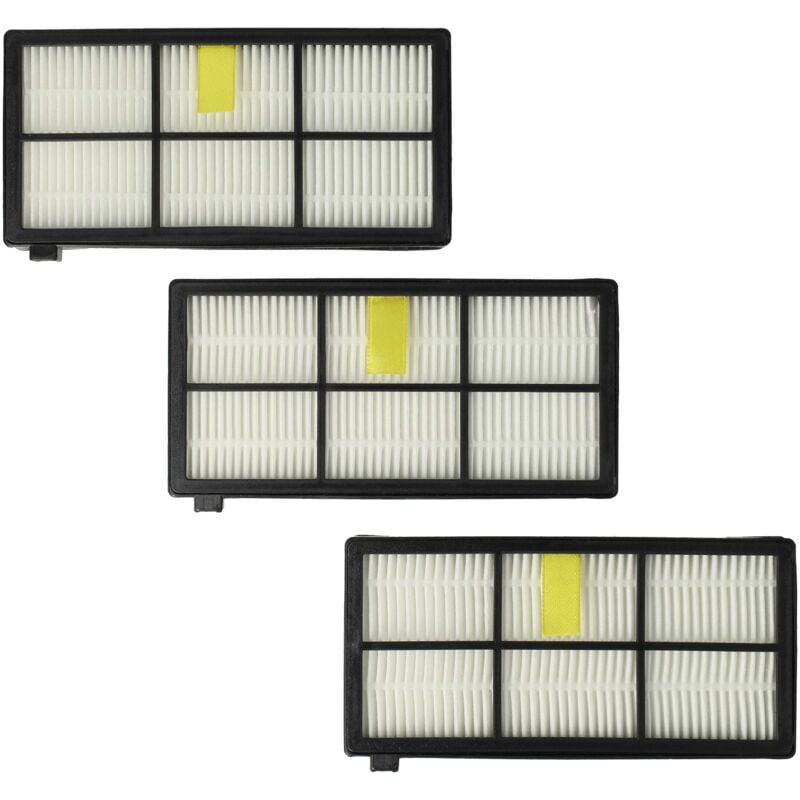 foto del prodotto vhbw set da 3x filtro compatibile con irobot roomba 966, 860, 885, 890, 990, 871 aspirapolvere filtro hepa anallergico