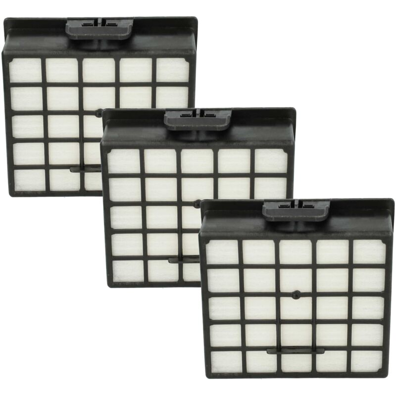 foto del prodotto vhbw set da 3x filtro compatibile con siemens vs06a110, vs06a111, vbbs600v00, vs06, vs06g, vsx 32000 32999 aspirapolvere filtro hepa anallergico