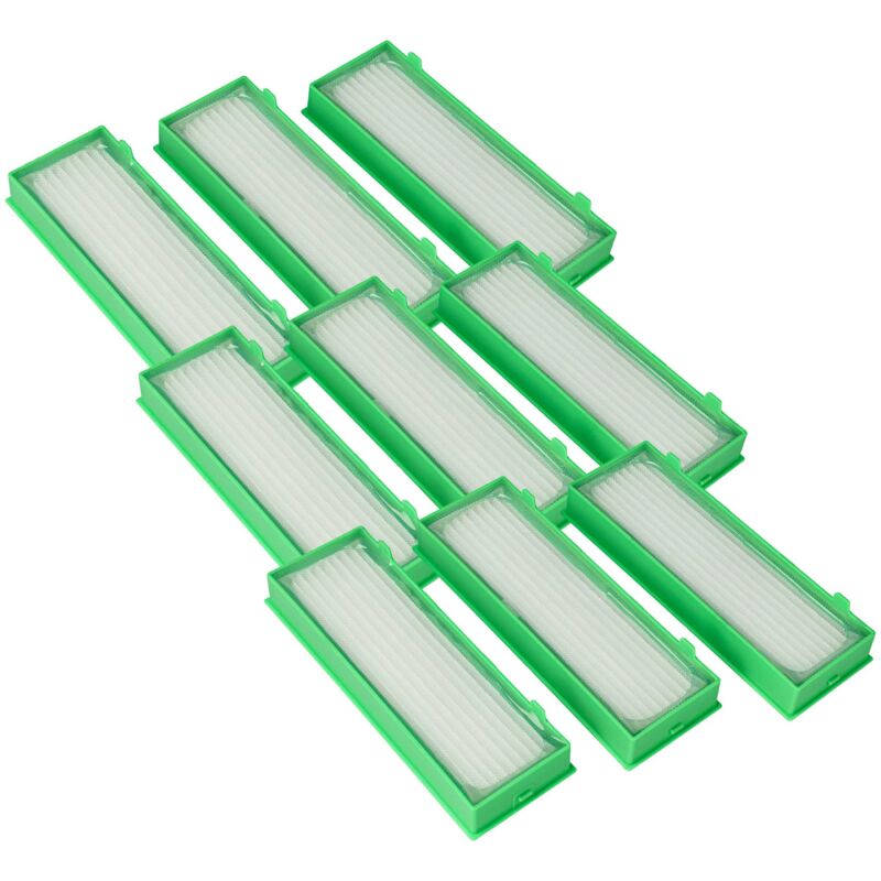 foto del prodotto vhbw set da 9x filtro compatibile con vorwerk folletto vr 300, vr300, vr 200, vr200 aspirapolvere filtro hepa anallergico