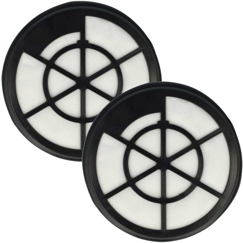 foto del prodotto vhbw set di 2x filtro compatibile con bosch bgc05aaa1 03, bgc05aaa2 02, bgc05aaa2 03 aspirapolvere filtro aria di scarico, nero bianco