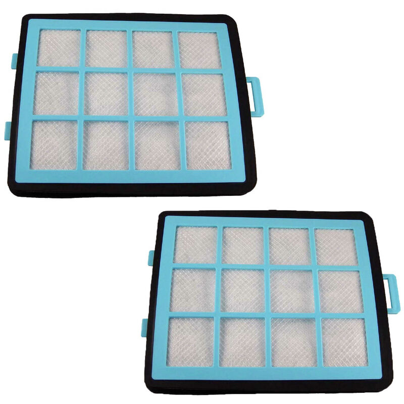 foto del prodotto vhbw set di 2x filtro d aspirazione compatibile con philips powerpro eco fc9720 09, fc9721 09, fc9722 09, fc9722 19 aspirapolvere