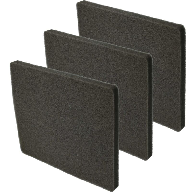 foto del prodotto vhbw set di 3x filtro compatibile con electrolux aam6113 910286670 aspirapolvere filtro aria di scarico in spugna , nero