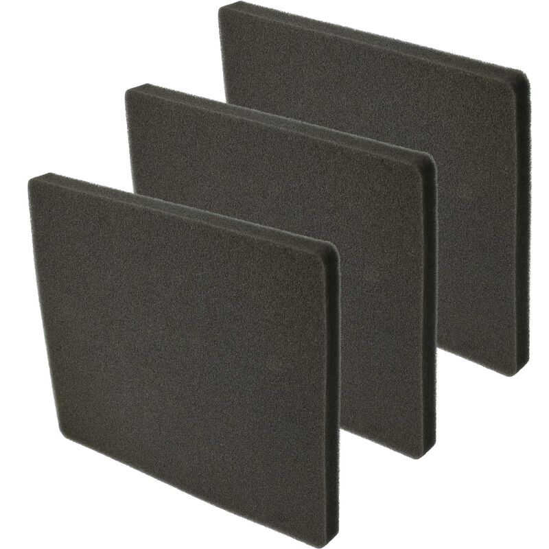 foto del prodotto vhbw set di 3x filtro compatibile con electrolux uporigin 903152217 aspirapolvere filtro aria di scarico in spugna , nero