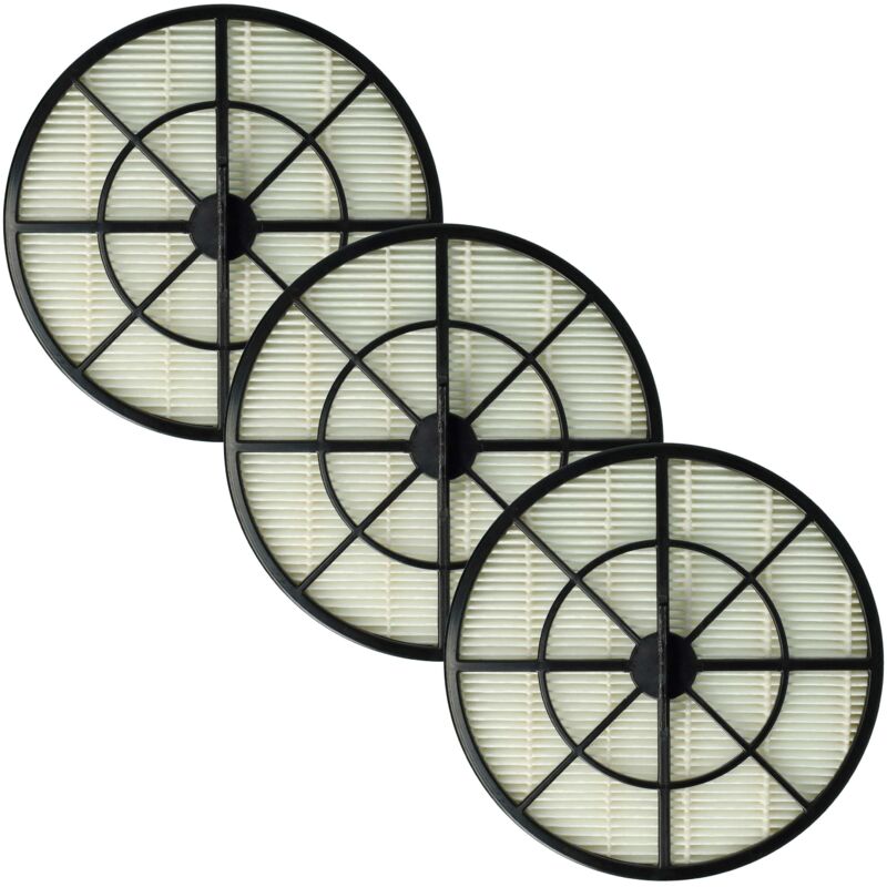 foto del prodotto vhbw set di 3x filtro sostituisce grundig 759551750400, 759551642900 per aspirapolvere filtro aria di scarico, nero bianco