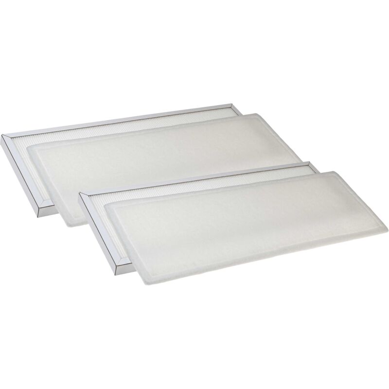 foto del prodotto vhbw set di 4x filtri compatibile con wolf cwl 300 excellent, cwl 400 excellent sistema di ventilazione filtri g4 f7, bianco