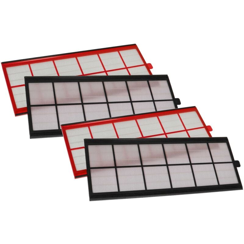 foto del prodotto vhbw set di 4x filtri compatibile con zehnder comfoair 550 sistema di ventilazione filtri g4 f7, 50 x 17 x 1 cm, bianco rosso nero