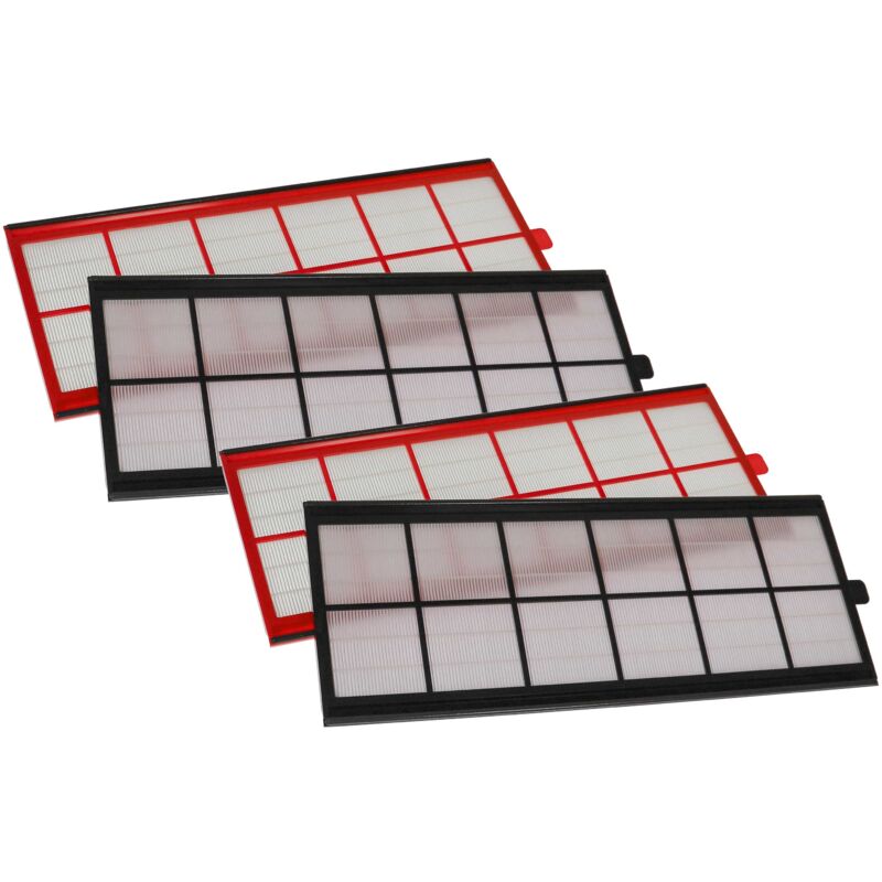 foto del prodotto vhbw set di 4x filtri compatibile con zehnder comfod 550 sistema di ventilazione filtri g4 f7, 50 x 17 x 1 cm, bianco rosso nero