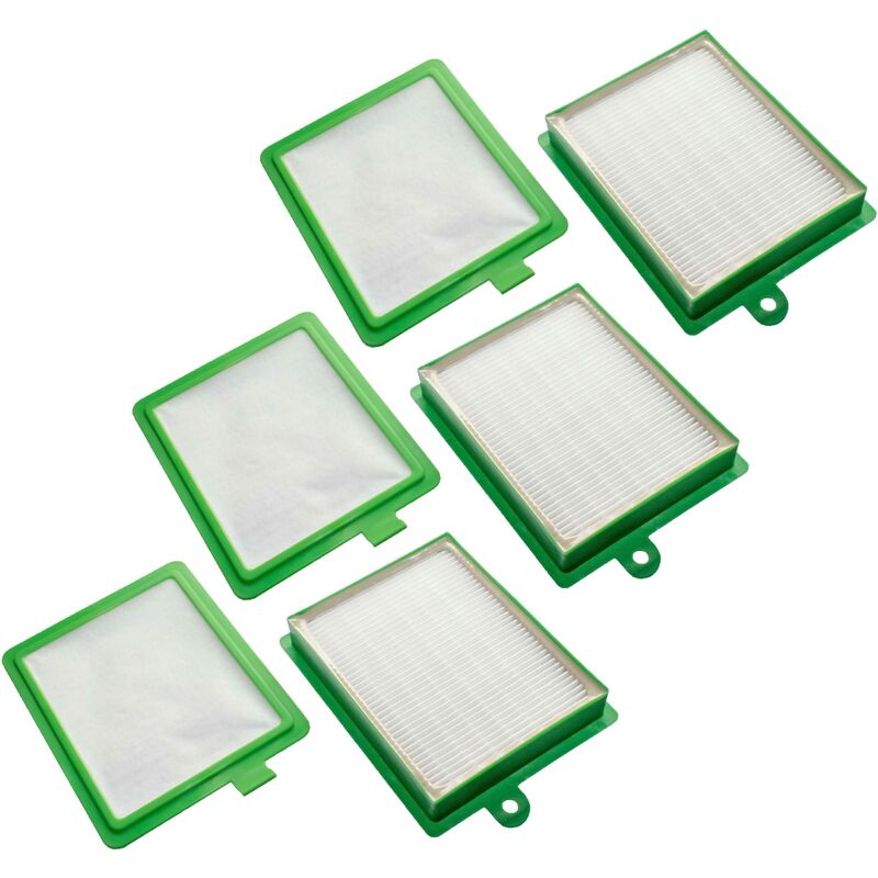 foto del prodotto vhbw set di 6 filtri compatibile con tornado boldio, serenys, magnum, 6000, essensio to4620 aspirapolvere 6x filtro filtro hepa, microfiltro 