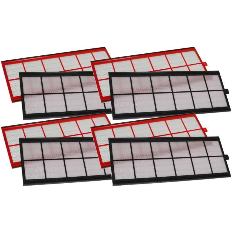 foto del prodotto vhbw set di 8x filtri compatibile con r f comfoair 450 sistema di ventilazione filtri g4 f7, 50 x 17 x 1 cm, bianco rosso nero