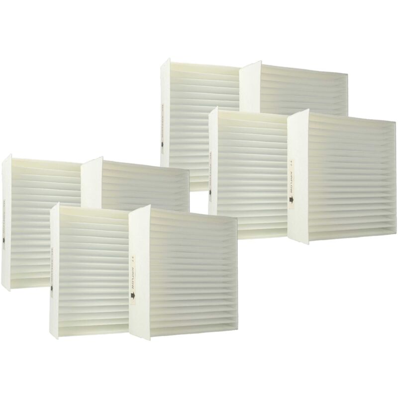 immagine 0 del prodotto vhbw set di 8x filtri compatibile con zehnder climos 200 sistema di ventilazione filtri m5 f7, 17 x 17 x 4,5 cm, bianco
